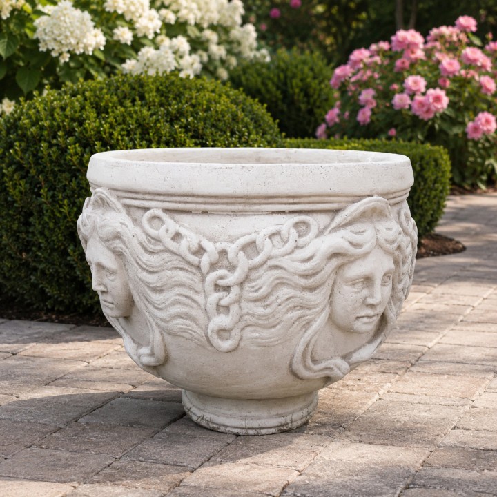 große Vase des Modells "Maschera".