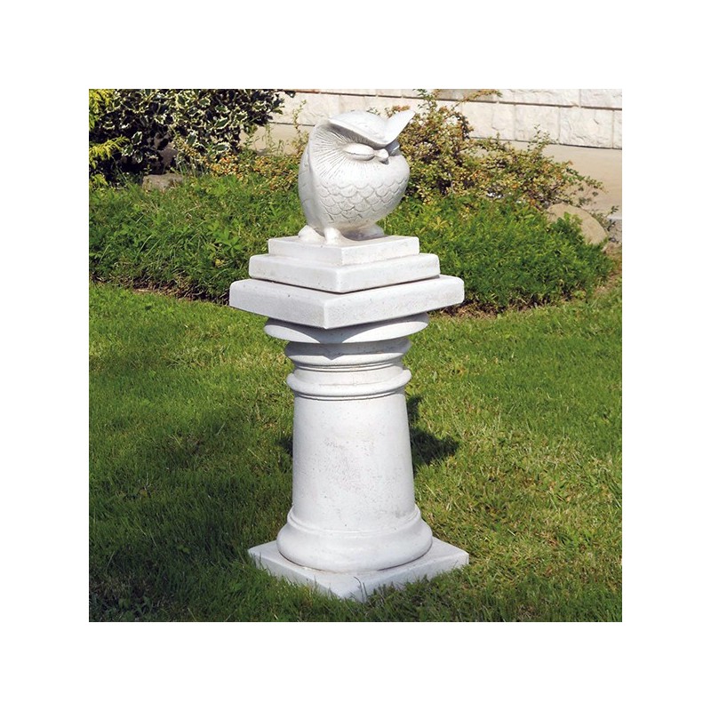 Gufo - statua da giardino in graniglia di marmo di carrara