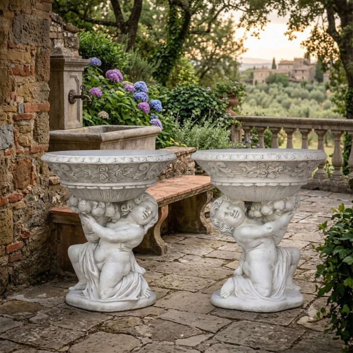 Gemini model flowerpot holders (couple)