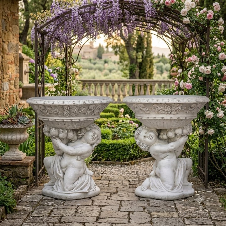 Gemini model flowerpot holders (couple)