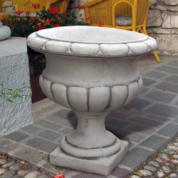 Vaso Geranio (grande)- arredo da giardino in pietra ricomposta