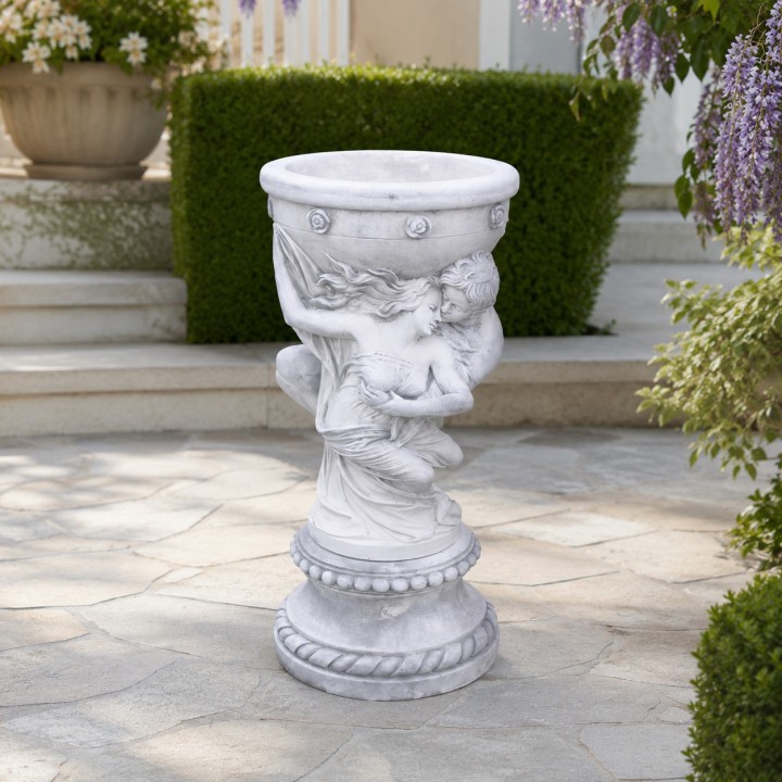 Cupid and Psyche model flowerpot