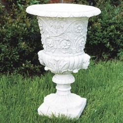 Vaso Biancospino (piccolo)- arredo da giardinoin graniglia di marmo di carrara