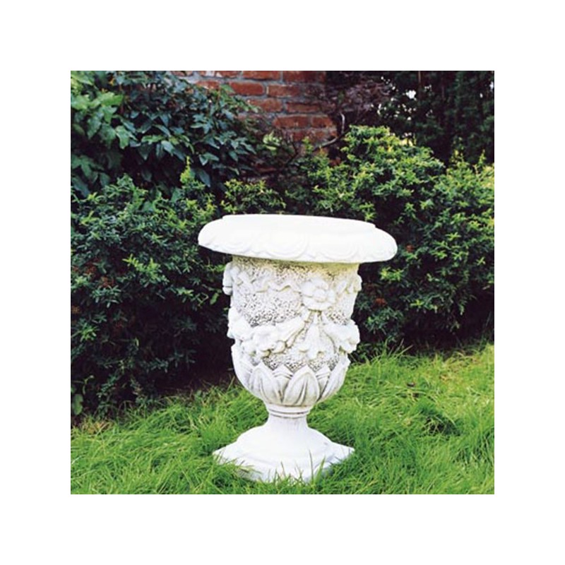 Vaso Tulipano- arredo da giardino in graniglia di marmo di carrara