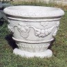 Vaso Ortensia (Grande)-graniglia di marmo di carrara arredo da giardino