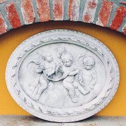 Bassorilievo Paradiso - arredo da giardino in graniglia di marmo di  Carrara 100% Made in Italy
