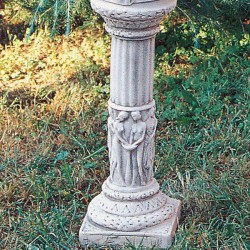 Colonnetta Acradina - arredo da giardino in pietra ricomposta