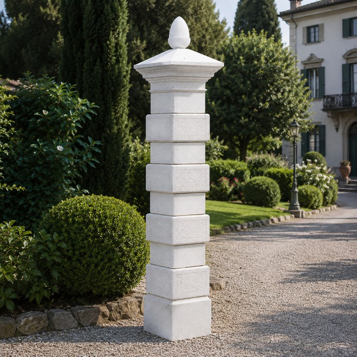 Pilastro Liscio e Martellinato