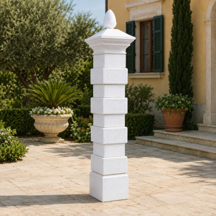 Pilastro Liscio e Martellinato