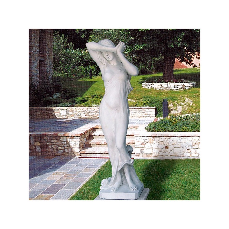 Vergogna grande - statua da giardino in graniglia di marmo di Carrara