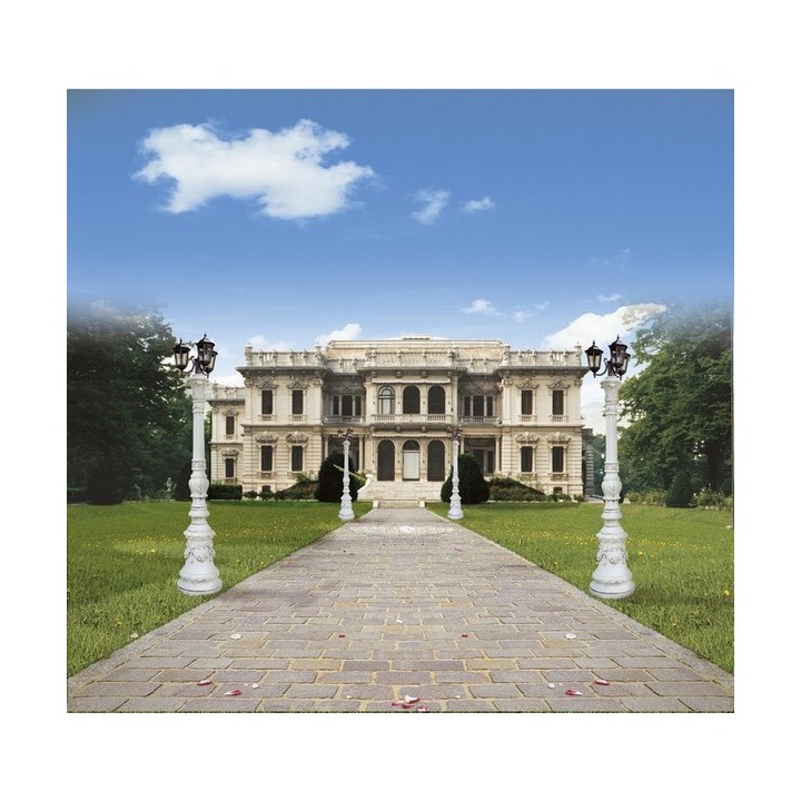 Lanterne triple en granulat de marbre | Italpark
