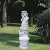 La contadinella - statue da giardino in graniglia di marmo di Carrara