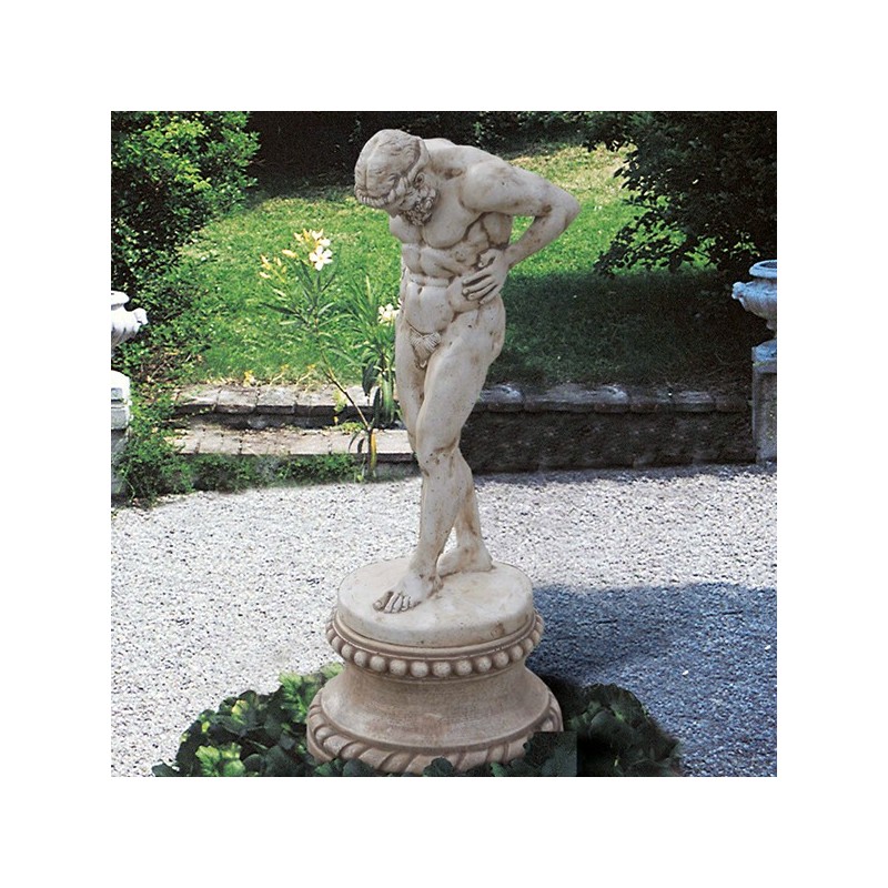 Atlante - statue da giardino in pietra ricomposta 100% Made in Italy