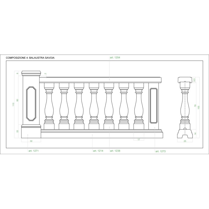 balustrade Savoia