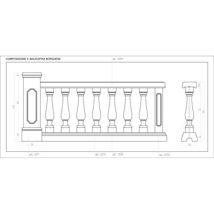balustrade Borghese