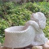 Cocker - statue da giardino animali in graniglia di marmo di Carrara