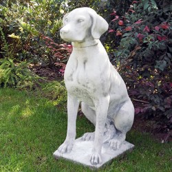 Bracco - statua da giardino arredo da giardino in graniglia di marmo di Carrara