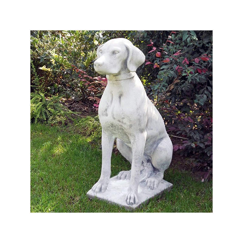Bracco - statua da giardino arredo da giardino in graniglia di marmo di Carrara