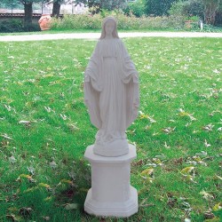 Madonna Immacolata - statue da giardino soggetti sacri in graniglia di marmo di Carara