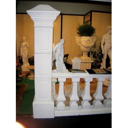 Pilastro Moro - edilizia arredo da giardino pilastri in graniglia di marmo di Carrara