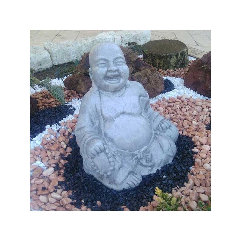 Buddha 1 - statue da giardino in graniglia di marmo di Carrara