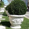 Vaso Ortensia (Grande)-graniglia di marmo di carrara arredo da giardino