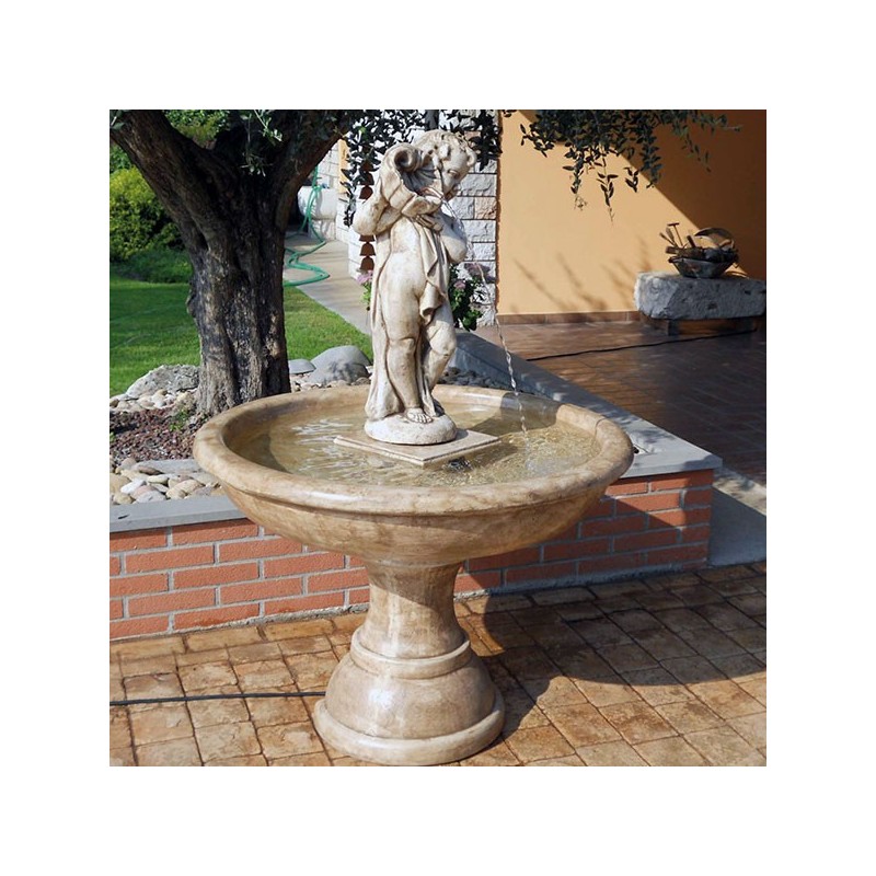 Fontana Costazzurra- arredo da giardino in graniglia di marmo di carrara