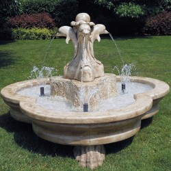 Fontana Olbia - fontane da giardino funzionanti in graniglia di marmo di Carrara
