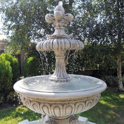 Fontana Perugia - fontane da giardino funzionanti in graniglia di marmo di Carrara