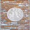 Bassorilievo Angeli - arredo da giardino in graniglia di marmo di Carrara 100% Made in Italy