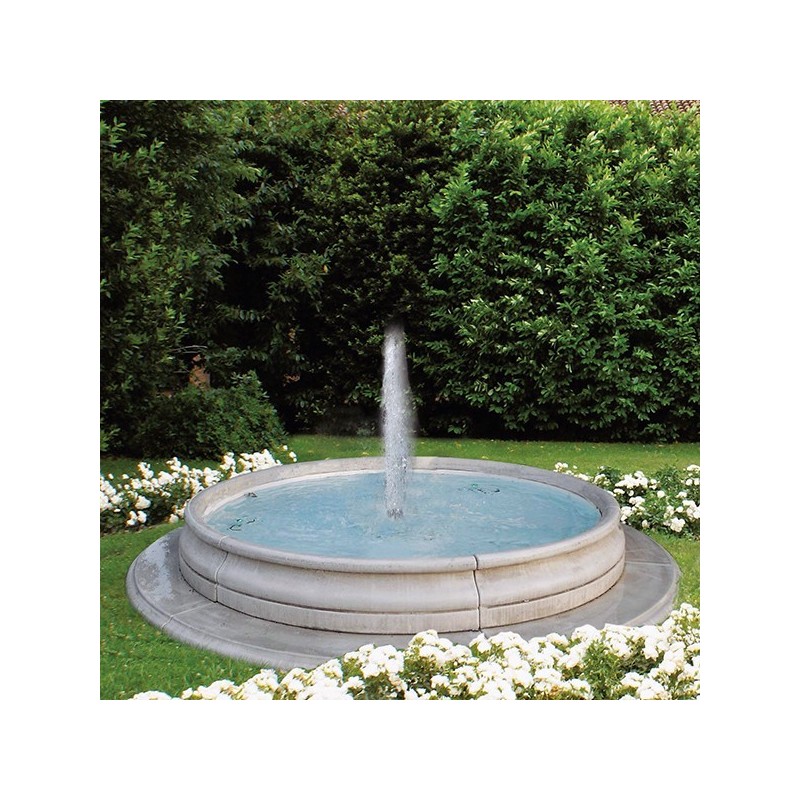Fontana Viareggio - fontane da giardino funzionanti in cemento bianco 100% Made in Italy.