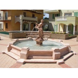 Fontana Dorothea (grande) - fontane da giardino funzionanti in graniglia di marmo di Carrara