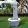 Fontana Cortina - fontane da giardino con rubinetto in graniglia di marmo di Carrara