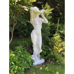 Vergogna media - statua da giardino in graniglia di marmo di Carrara