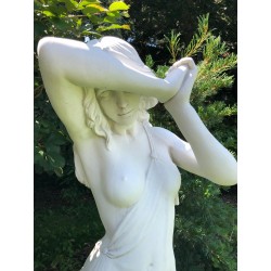 Vergogna media - statue da giardino in graniglia di marmo di Carrara