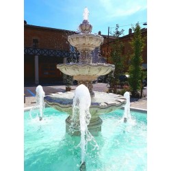 Fontana Nardis - fontane da giardino funzionanti in graniglia di marmo di Carrara