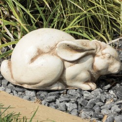 Coniglio Frifrì - arredo da giardino in graniglia di marmo di Carrara