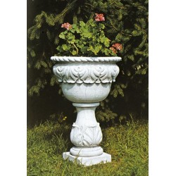 Portavaso Gardenia- portavaso in graniglia di marmo di carrara
