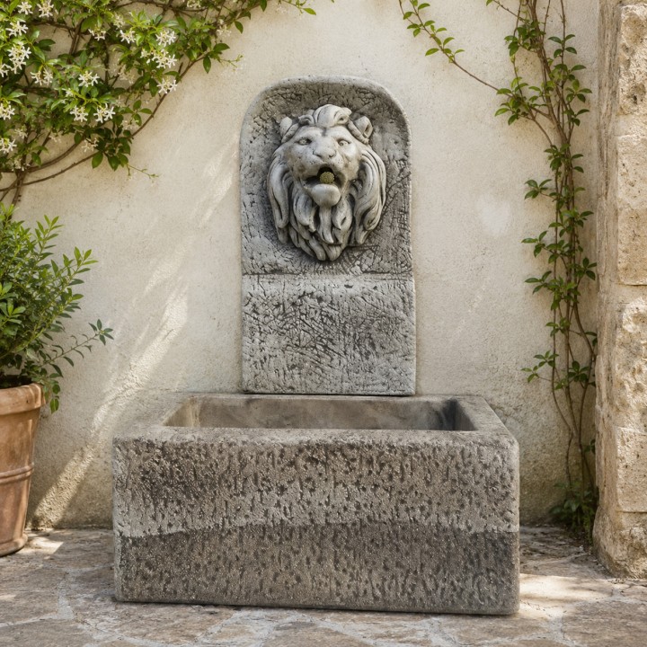Fontana a muro da giardino mod. Brescia