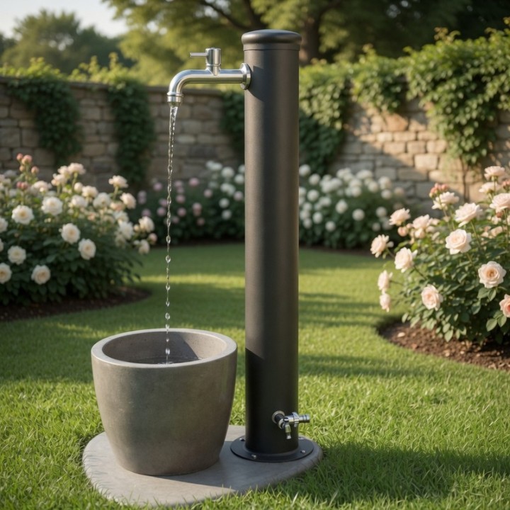 Fontana da giardino mod. Desiré antracite