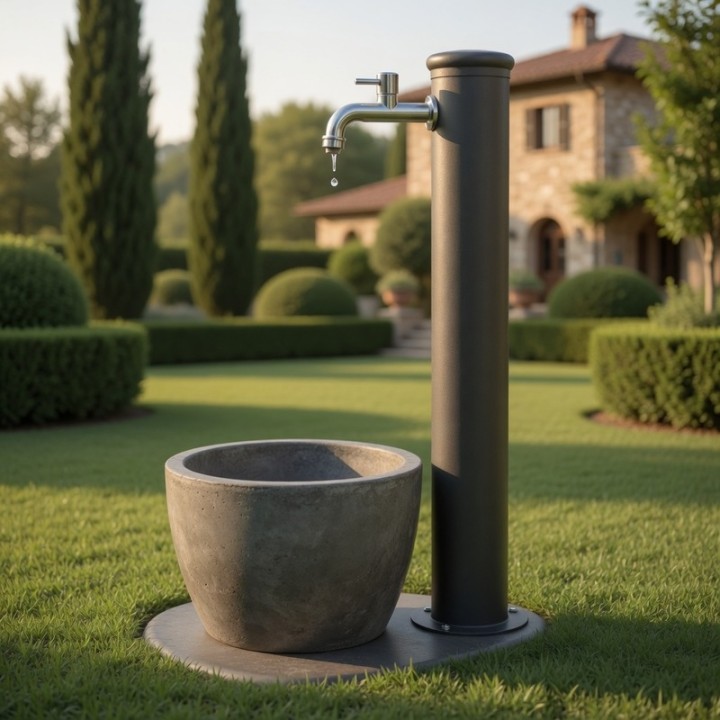 Fontana da giardino mod. Adele antracite