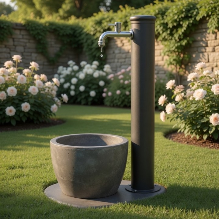 Fontana da giardino mod. Adele antracite