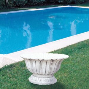 Vaso Oristano- arredo da giardino in graniglia di marmo di carrara