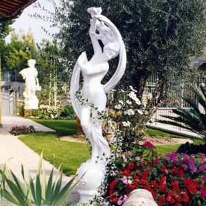 Venere danzante - statue da giardino in graniglia di marmo di Carrara