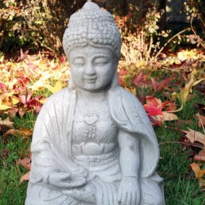 Budda 2 - statue da giardino in graniglia di marmo di Carrara
