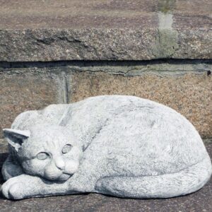 Gattino - arredo da giardino statue da giardino in pietra ricomposta 100% Made in Italy