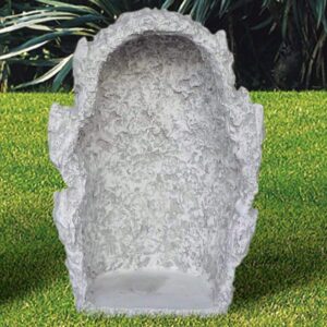 Grotta media per Madonna (h 62 cm) - soggetti sacri arredo da giardino in graniglia di marmo di Carrara