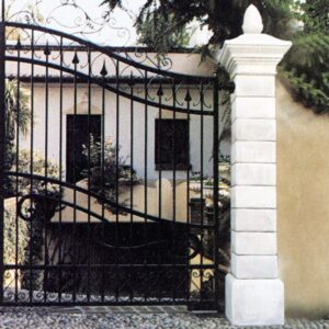 Pilastro Liscio P. - edilizia in graniglia di marmo di Carrara