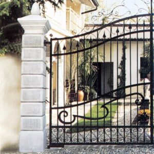 Pilastro Martellinato P. - edilizia in graniglia di marmo di Carrara