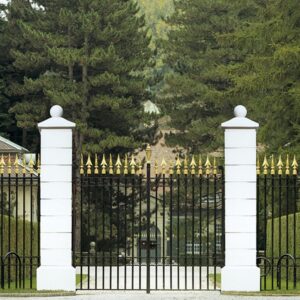 Pilastro Liscio G. - edilizia arredo da giardino in graniglia di marmo di Carrara